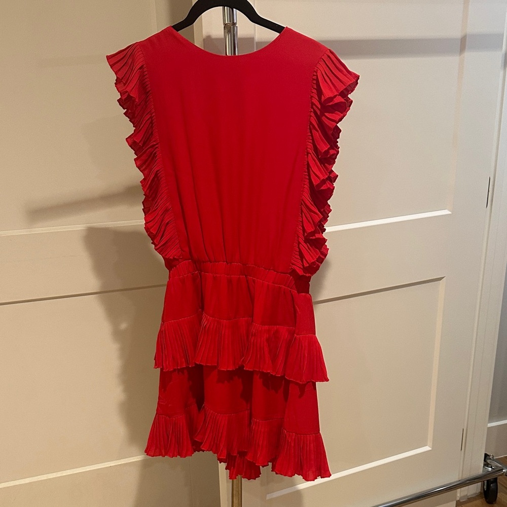 Red Ruffle Dress